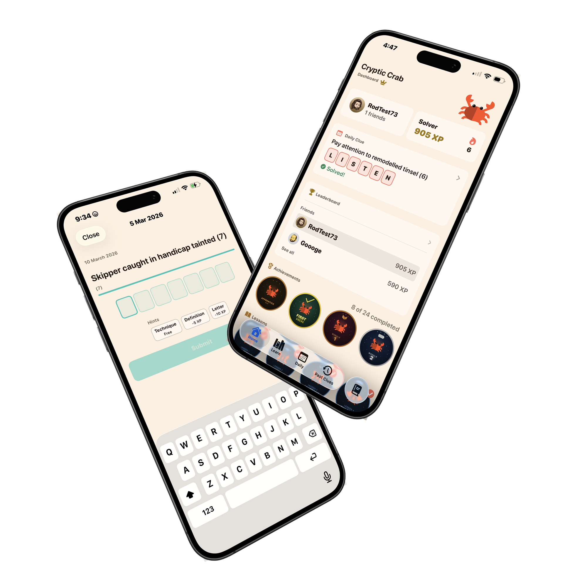 CrypticCrab app screenshots